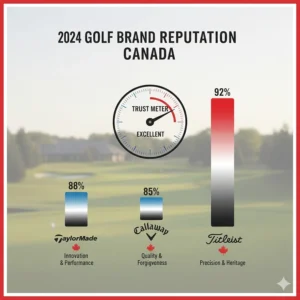 2024 brand reputation comparison for top golf driver brands in the Canadian market.