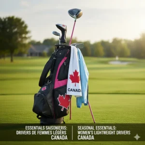 Essential gear for Canadian golfers including women's drivers lightweight Canada / bois de départ légers pour femmes Canada.
