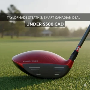 The TaylorMade Stealth 2 Carbonwood, a top-tier driver under 500 CAD Canada available at retailers like Golf Town.