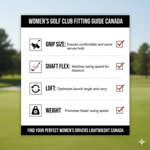 Checklist for fitting women's drivers lightweight Canada, ensuring the right shaft flex and loft for the Canadian climate and turf.