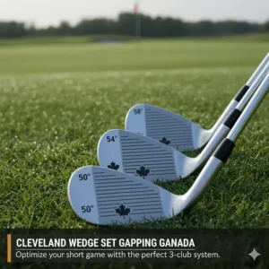 Suggested 3-club Cleveland wedge set for Canadian golfers to optimize distance gapping and short game.
