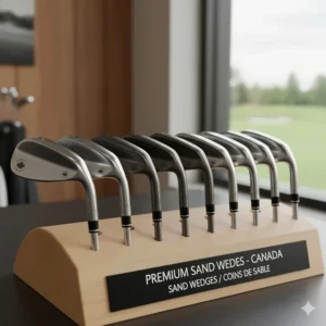 A selection of top-rated sand wedges available for Canadian golfers, featuring various lofts and finishes.