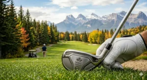 High-quality golf driver and balls with maple leaf branding, showcasing top-rated value golf clubs in Canada.