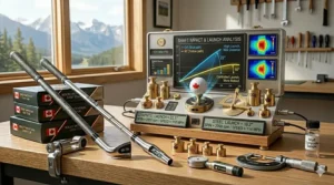 Comparison of ball trajectory and launch angles between graphite and steel club shafts.