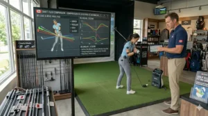 Illustration showing correct hand placement and grip sizing options for Canadian golfers as part of a comprehensive golf club fitting guide.