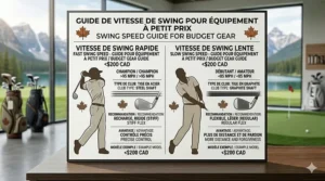 Guide for choosing between steel and graphite shafts for affordable golf clubs based on Canadian swing speed standards.