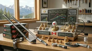 Highlight of lightweight graphite shaft options popular for senior and ladies' leagues across Canada.