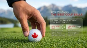 Illustration of spin rate differences for the best golf balls.