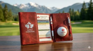 Premium gift set of official Team Canada golf balls, perfect for Canadian golf fans.