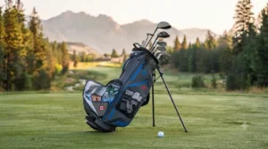 Golf carry bags featuring thermal pockets for snacks and drinks.