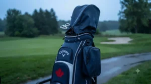 Lightweight waterproof golf cart bags for rainy days.